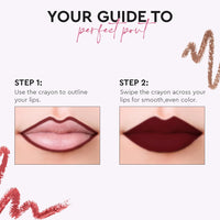 Million Colors Lip Crayon Lipstick | 8H Long-Lasting Matte | Hydrating & Lightweight | Highly Pigmented | Smudge-Proof & Transfer-Proof | Hyaluronic Acid & Shea Butter (Ruby Rush 04, 3g)