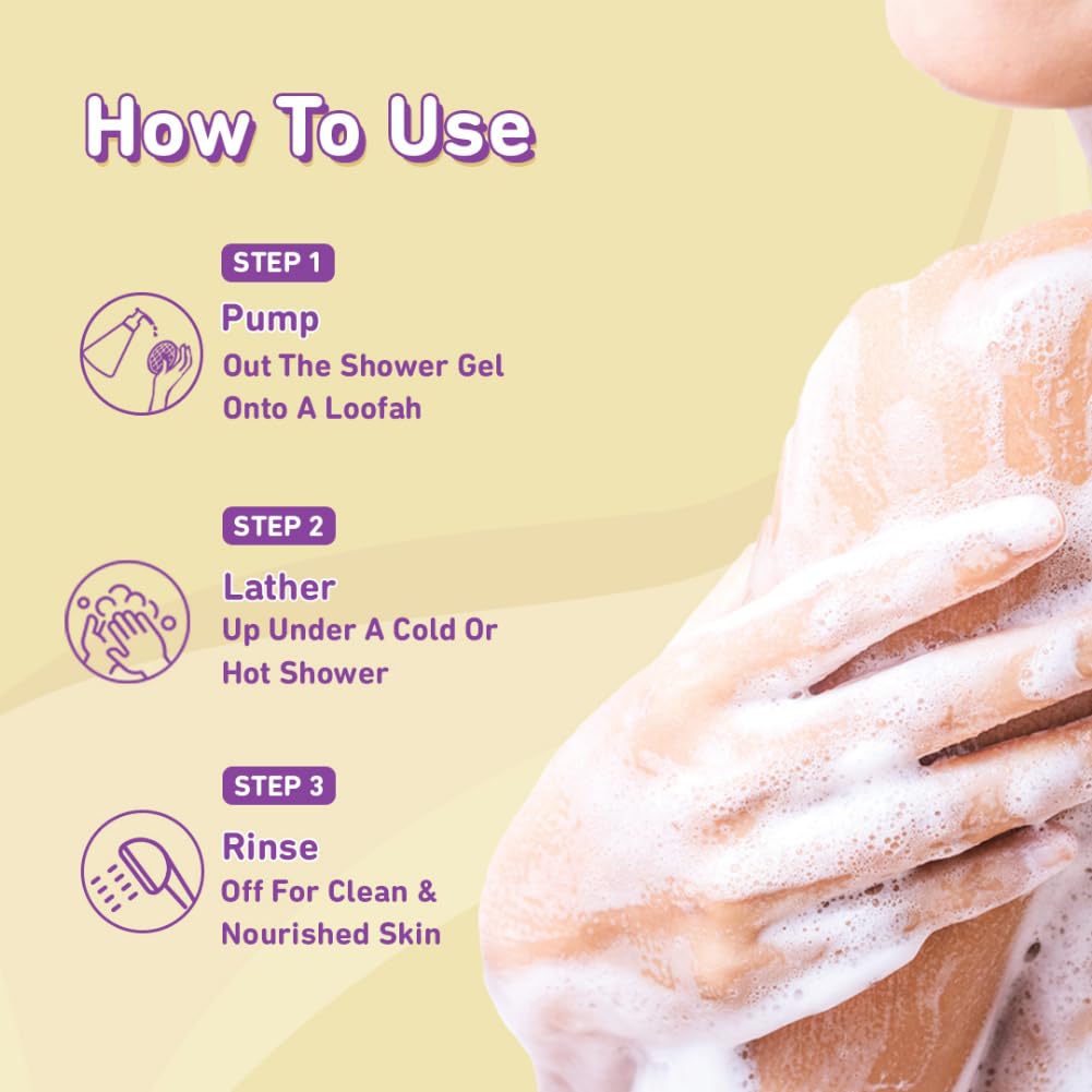 Plum Bodylovin' Vanilla Vibes Body Wash | SLS-Free Creamy Body Wash for Women | Shower Gel with Long Lasting Vanilla Fragrance | Aloe-Infused Nourishing Body Cleanser for Soft & Smooth Skin - 500ml