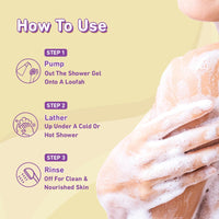 Plum Bodylovin' Vanilla Vibes Body Wash | SLS-Free Creamy Body Wash for Women | Shower Gel with Long Lasting Vanilla Fragrance | Aloe-Infused Nourishing Body Cleanser for Soft & Smooth Skin - 500ml