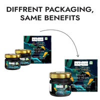 Kapiva Shilajit/Shilajeet Gold Resin - 40g | Super Saver Pack | 500mg/Serving | 80 Servings | Boost Muscle Growth & Stamina | Contains 24 Carat Gold | 100% Ayurvedic
