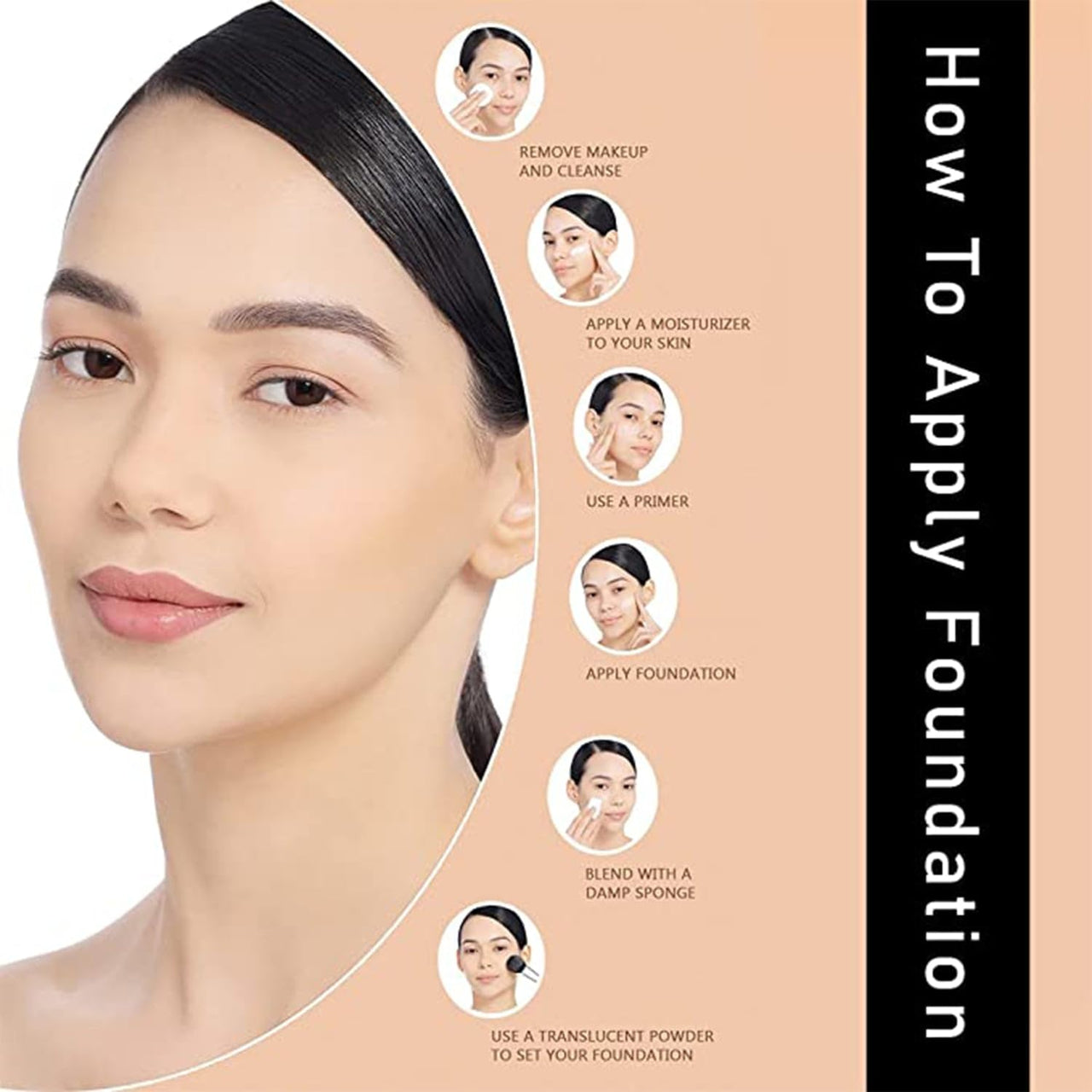 Daily Life Forever52 Ultra Definition Liquid Foundation|24-Hour Wear, Medium to High Coverage, Pore-Minimizing & Mattifying, Anti-Aging, Satin-Like Finish|Ideal for Dark Skin (Eclair,30ml)