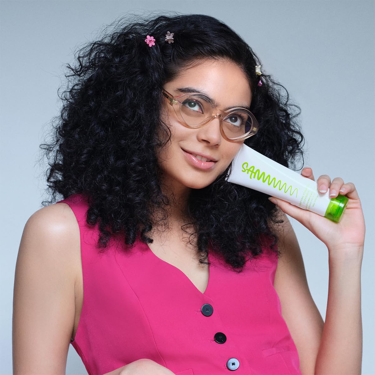 Sammmm Fresh-Af Purifying Foaming Cleanser, Face Wash for Deep Cleaning, with Blue Lotus & White Lily, 100g/3.53 oz, Creamy Foaming Texture