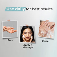 Kaya Clinic Brightening Beads Cleanser with AHA, Niacinamide, Vitamin E, Daily Use Exfoliating & Brightening Face Wash, Hydrating Cleanser for All Skin Types, 100ml