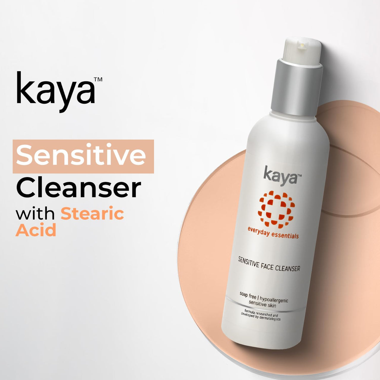 Kaya Clinic Sensitive Face Cleanser, 200ml Mild Cleanser, Gentle Facewash, Hypoallergenic, Sensitive Skin