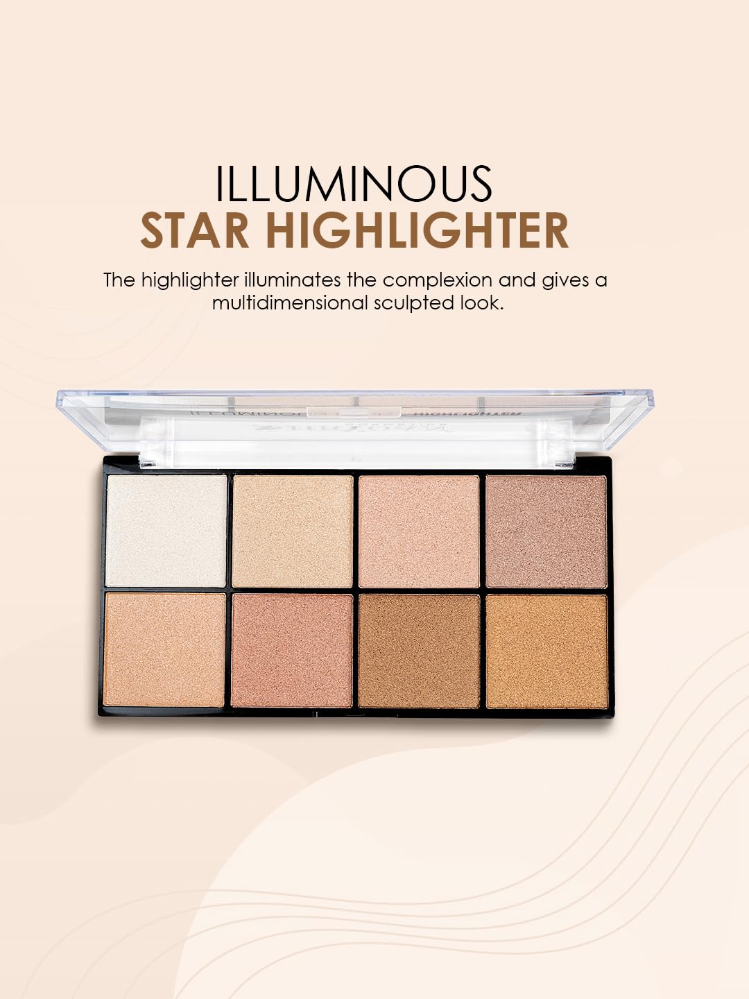 Shryoan Long Lasting Velvete Matte Lipstick with Highlighter Palette Makeup Combo For Girls & Women