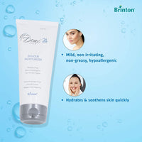 Brinton Doux 24 Hour Moisturizer Cream | Lightweight, Non-Greasy & Non- Irritating | Hydrates & Soothens Skin| Dermatologically Tested | For Men & Women | 100 g x Pack of 3