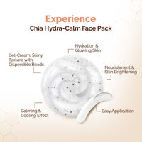 Mamaearth Chia Hydra-Calm Face Pack with Chia Seed & Ceramides for Healthy Skin Barrier - 200g | DIY-like Texture | Instant Hydration & Glow | Gel Cream Cooling Mask | Free From Harmful Chemicals | All Skin Types
