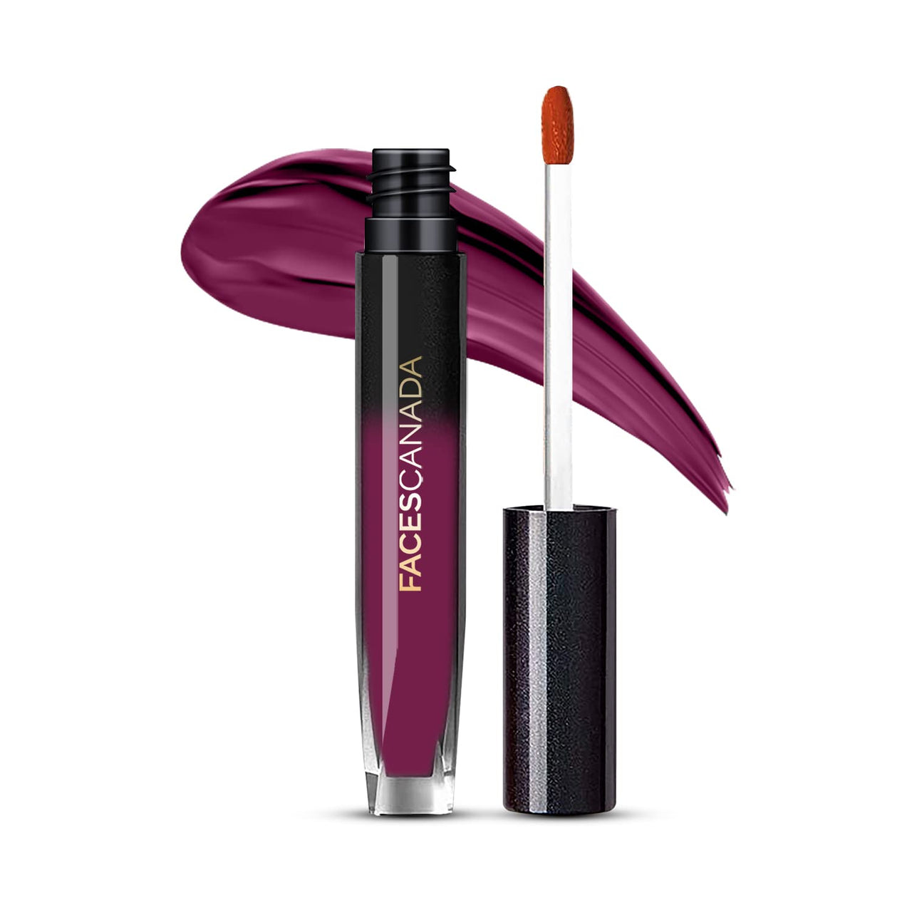 FACESCANADA Comfy Silk Liquid Lipstick - Spontaneous Plum 06, 3Ml Satin Matte Hd Finish Luxe Comfort | Longlasting | No Dryness | Smooth Texture | Mulberry Oil & Shea Butter For Plump Hydrated Lips