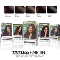 Paradyes Natural Brown Timeless Hair Tint, Permanent Crème Hair Colour for Natural-Looking Results, Complete Grey Coverage, Long-Lasting Formula Free from PPD, Ammonia, & Resorcinol, 4.0
