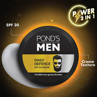 POND's  Men Daily Defence Spf 30 Face Crème For Normal Skin, 55 G, Pack Of 1