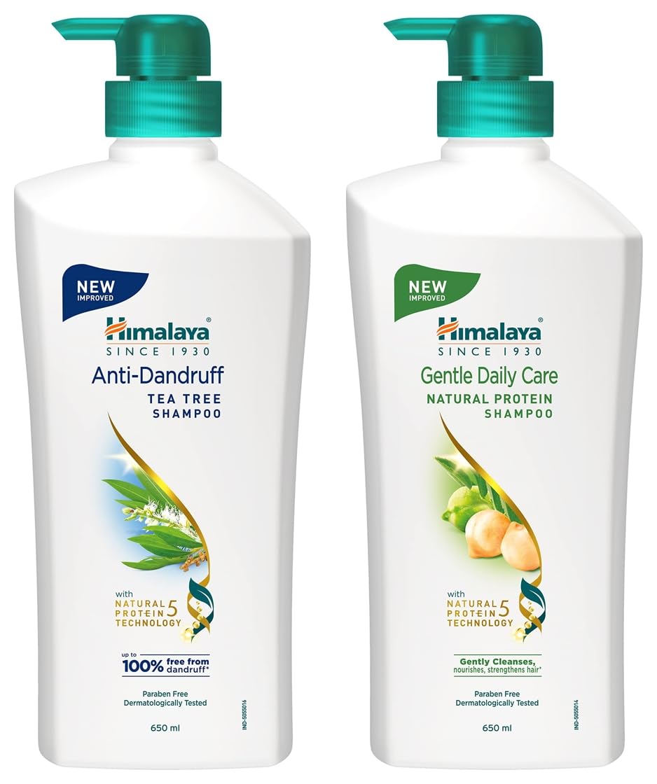 Himalaya Anti Dandruff Shampoo, 700ml And Himalaya Gentle Daily Care Protein Shampoo, 700ml