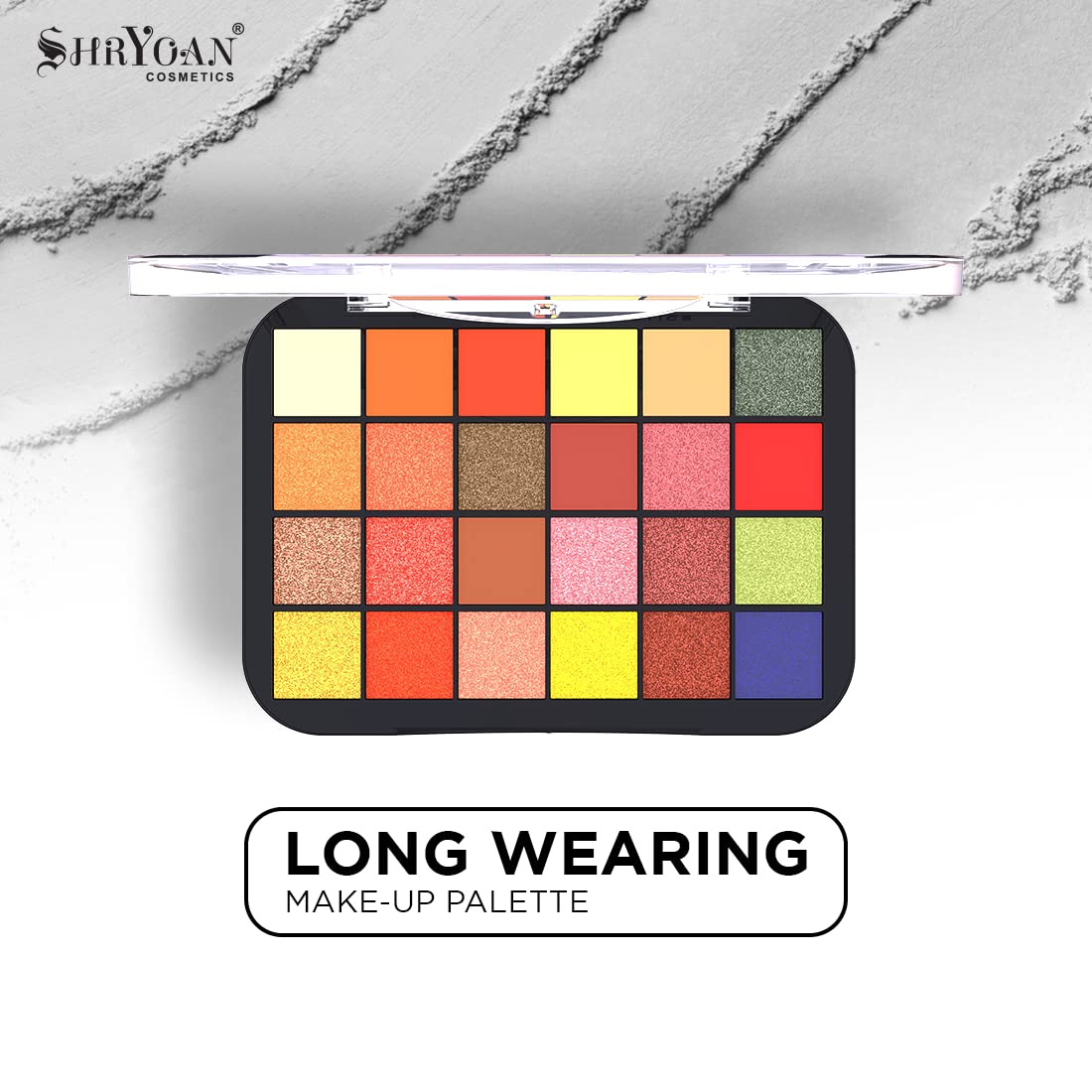 Shryoan The Ultimate Pro Shadow Palette| Highly Pigmented, Shimmery & Matte Finish Easily Blendable (35g)