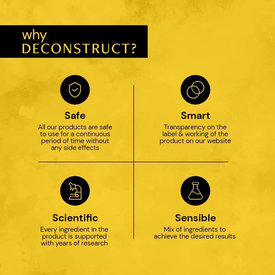 Deconstruct Niacinamide Brightening Facewash | 2% Niacinamide + 2% Liquorice Root Extract | Cleanses, Brightens | Face Wash for Tan Removal, Clear and Bright Skin & Glowing Skin | 100 ml