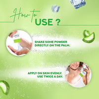 POND'S Aloe Cooling Powder, 400g, for Comfortable and Cool Skin in Summer, with Goodness of Aloe, 3X Instant Cooling, Long-Lasting Fragrance