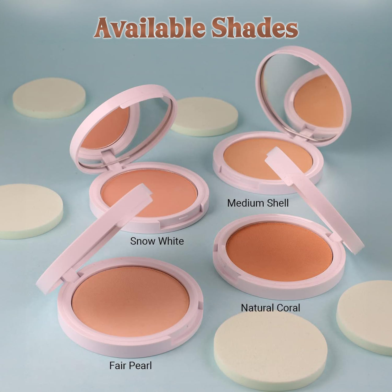 Iba Pure Skin Perfect Look Long Wear Mattifying Compact - Snow White, 9g | Even Coverage | Oil Free | Matte Finish | SPF 15 | Face Makeup | 100% Natural | Halal Certified & Vegan Makeup