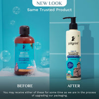 Pilgrim Basic Hair Care & Frizz Control Combo | Shiny Strong Hair | Seal Cuticles & Nourish | Fight Frizz & Dryness | Sulphate Free Shampoo 200ml, Argan Oil Hair Serum 100ml | Men & Women