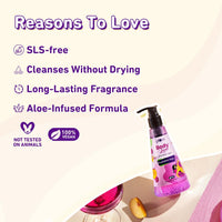 Plum BodyLovin' Everythin' Plum Shower Gel | SLS-Free Body Wash For Women | Long Lasting Peppy Fruity Fragrance | Aloe-Infused Nourishing Body Cleanser For Soft & Smooth Skin (240 ml)