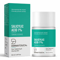 DERMATOUCH Salicylic Acid 1% W/W Toning Essence Drop | For Pore Tightening & Glowing Skin | For Even & Revitalized Skin | For Both Men & Women | 50Ml