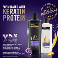 Tresemme Hair Fall Defence Shampoo, With Keratin Protein, Upto 97% Less Hair Breakage, 1 Ltr & TRESemme Smooth & Shine Conditioner 335 ml