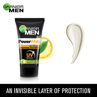 Garnier Men Power White Anti-Pollution Brightening Moisturiser,40g & Garnier Men, Face Wash, Brightening & Anti-Pollution, TurboBright Double Action, 100 g