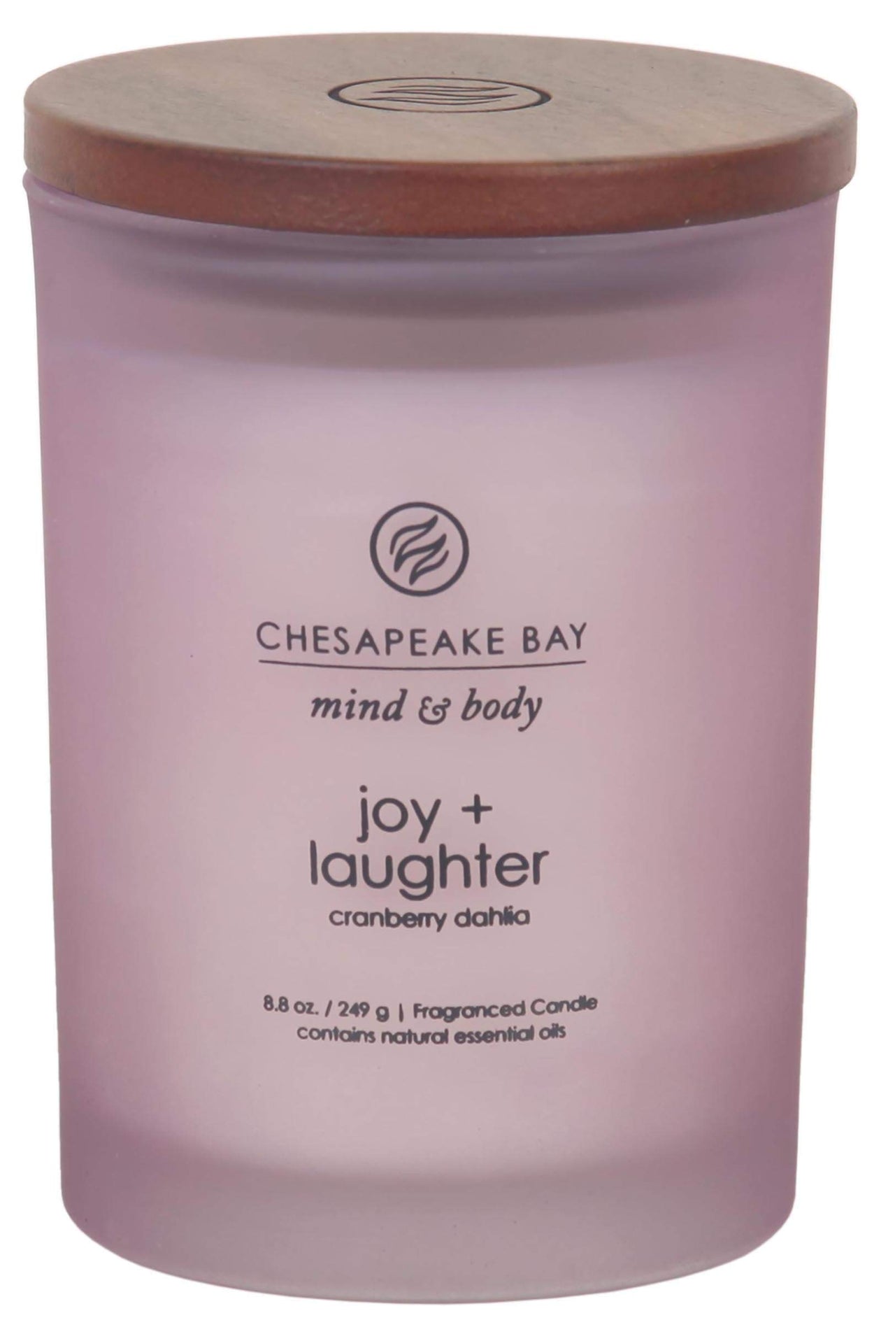 Chesapeake Bay Candle Scented Candle, Joy + Laughter (Cranberry Dahlia), Medium, Home Dcor