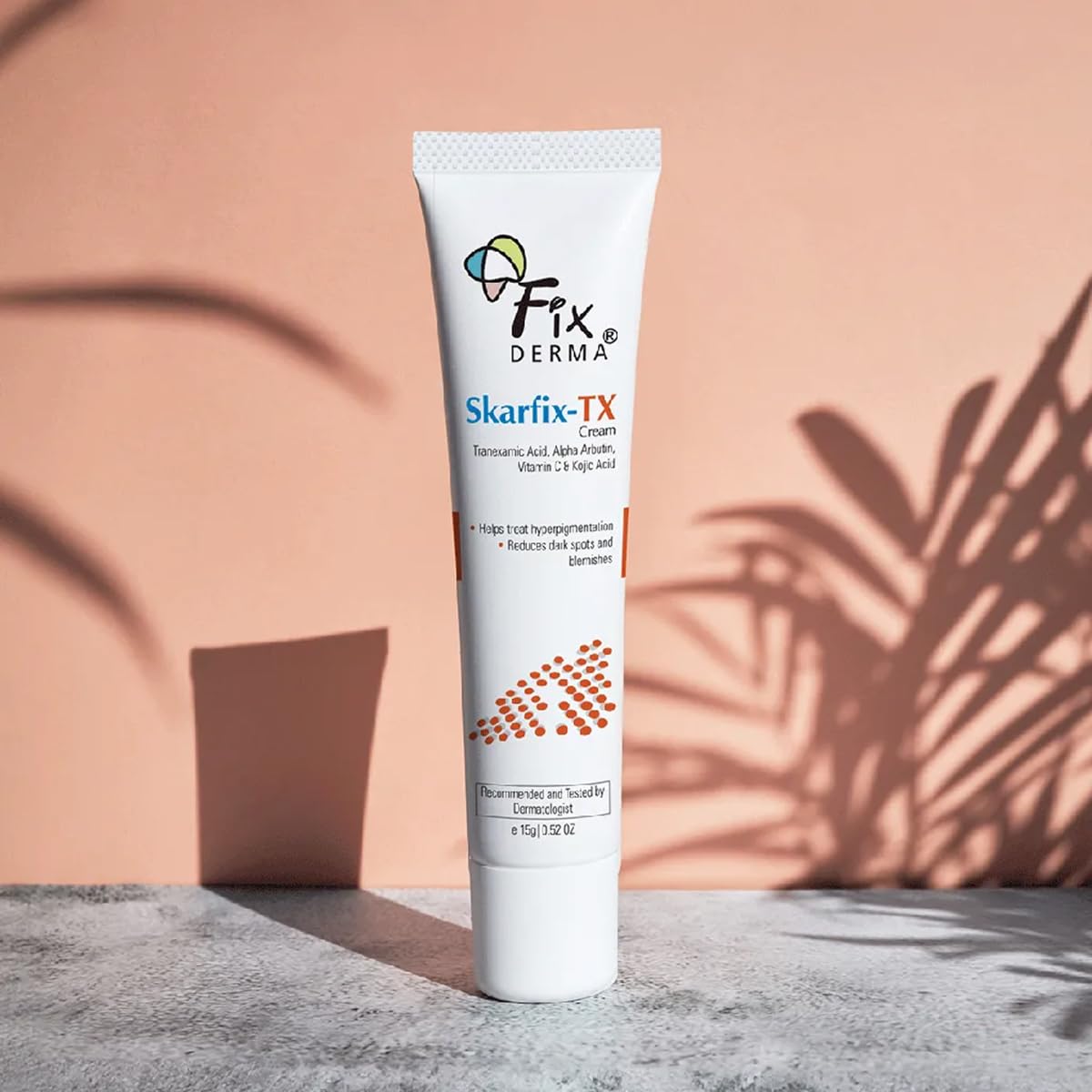 Fixderma Tranexamic Acid + 2% Kojic Acid + 1% Arbutin SKARFIX -TX Face Cream | Pigmentation Removal Cream | Kojic Acid Cream | Uneven Skin Tone - 15 gm (Pack of 1)