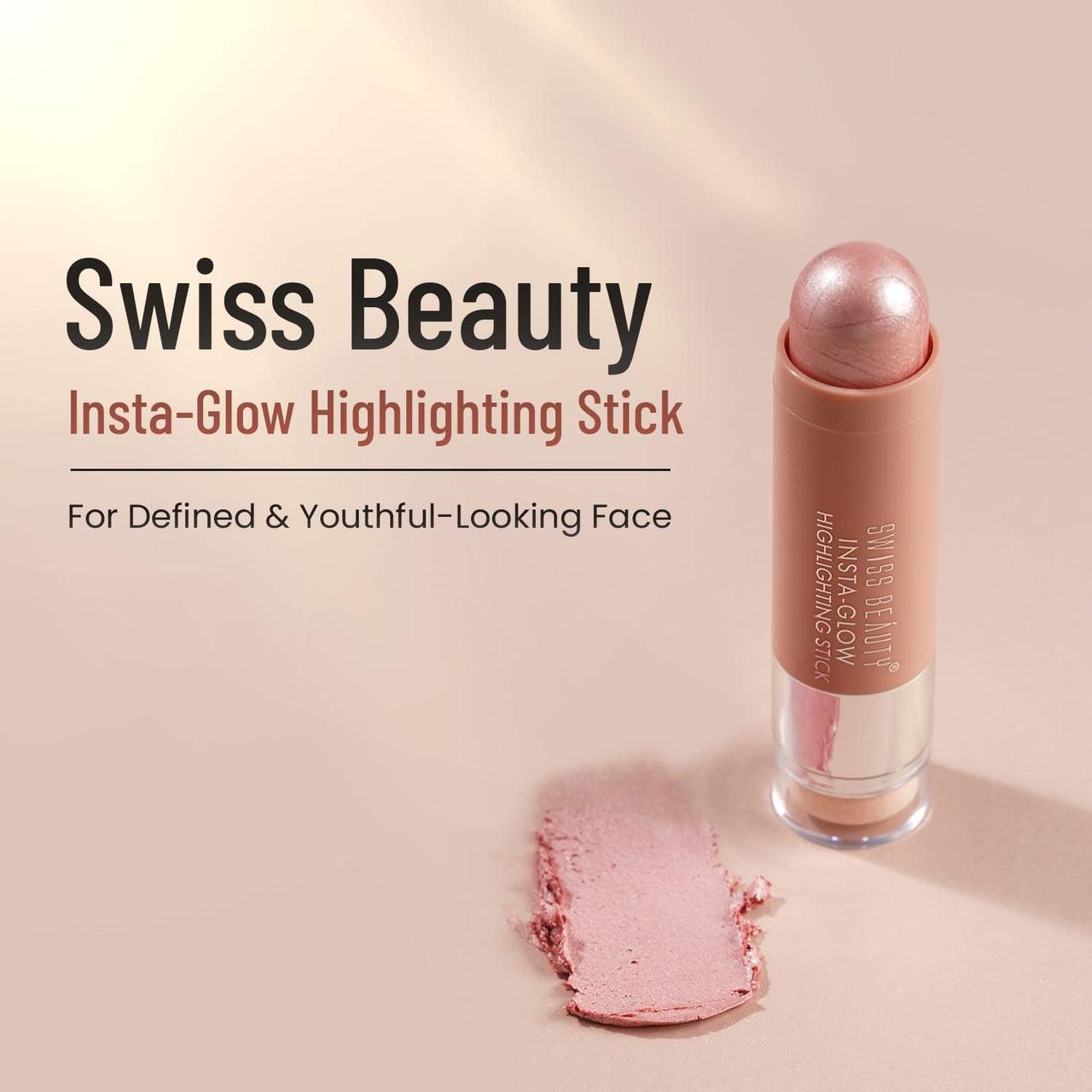 Swiss Beauty Instaglow Highlighting Stick, Face Makeup, Shade-04, 6G