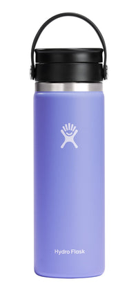 Hydro Flask Stainless Steel Wide Mouth Bottle with Flex Sip Lid and Double-Wall Vacuum Insulation for Coffee, Tea and Drinks 20 Oz Lupine