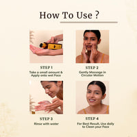 Mellow Herbals Marigold & Mint Facewash | Ayurvedic Face Cleanser for Clear & Glowing Skin | Enriched with Aloe Vera, Honey & Mint for Hydration & Oil Control | Sulphate-Free, Paraben-Free & Ayush Certified | 200ml