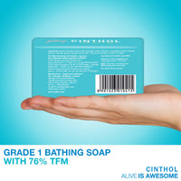Cinthol Cool Soap, 100g (Pack of 5) | with Icy-cool Menthol | Soaps For Bath | Grade 1 Soap | For All Skin Types