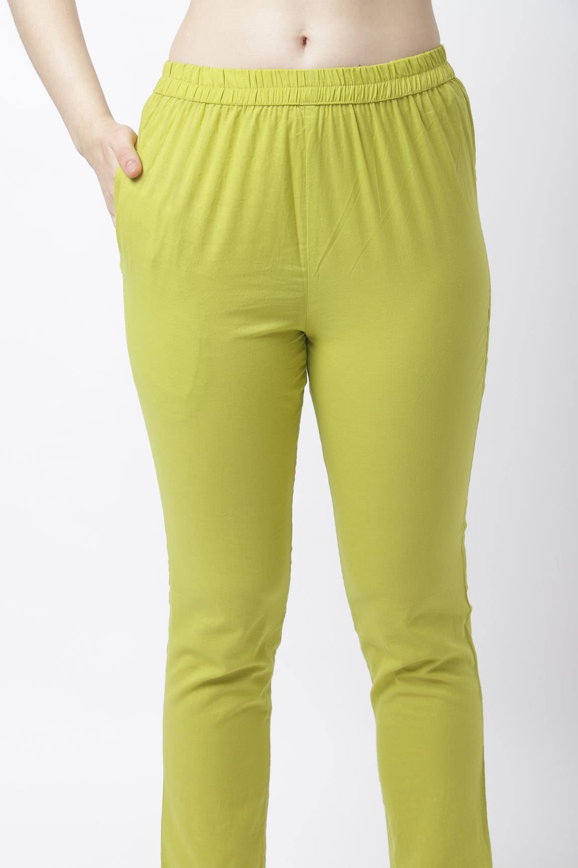 Rajnandini Women's  Pure Jaipur Printed Cotton Jaipuri Printed Kurta Set With Dupatta (JOPLVL281_Mehndi Green)