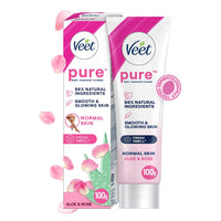 Veet Pure Hair Removal Cream for Women For Normal Skin - 100g | Suitable for Legs, Underarms, Bikini Line, Arms