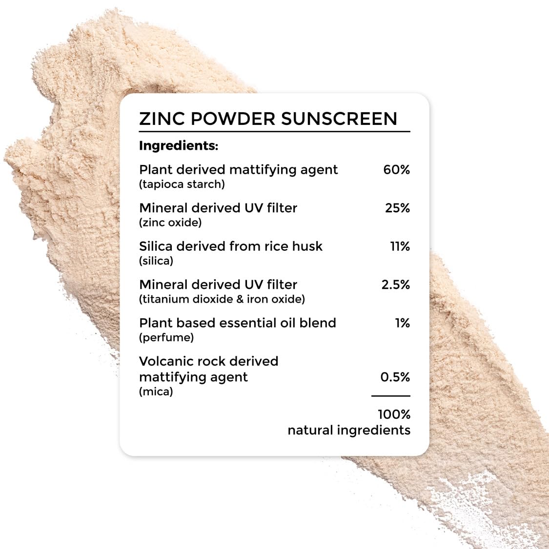 Brillare Zinc Powder Sunscreen SPF50 - Broad Spectrum Protection, Sweat Resistant Powder, Invisible Finish, Non-Greasy Formula - Skin-friendly Mineral Sunscreen for Daily Use