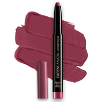 FACESCANADA Comfy Matte Creme Lipstick - On The Move 05, 4.2G | 8Hr Long Stay & Faces Canada Ultime Pro Hd Intense Matte Lipstick + Primer - Wine Shot (Plum), 1.4G | 9Hr Long Stay