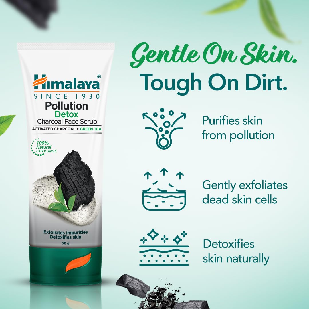 Himalaya Pollution Detox Charcoal Face Scrub | 50g