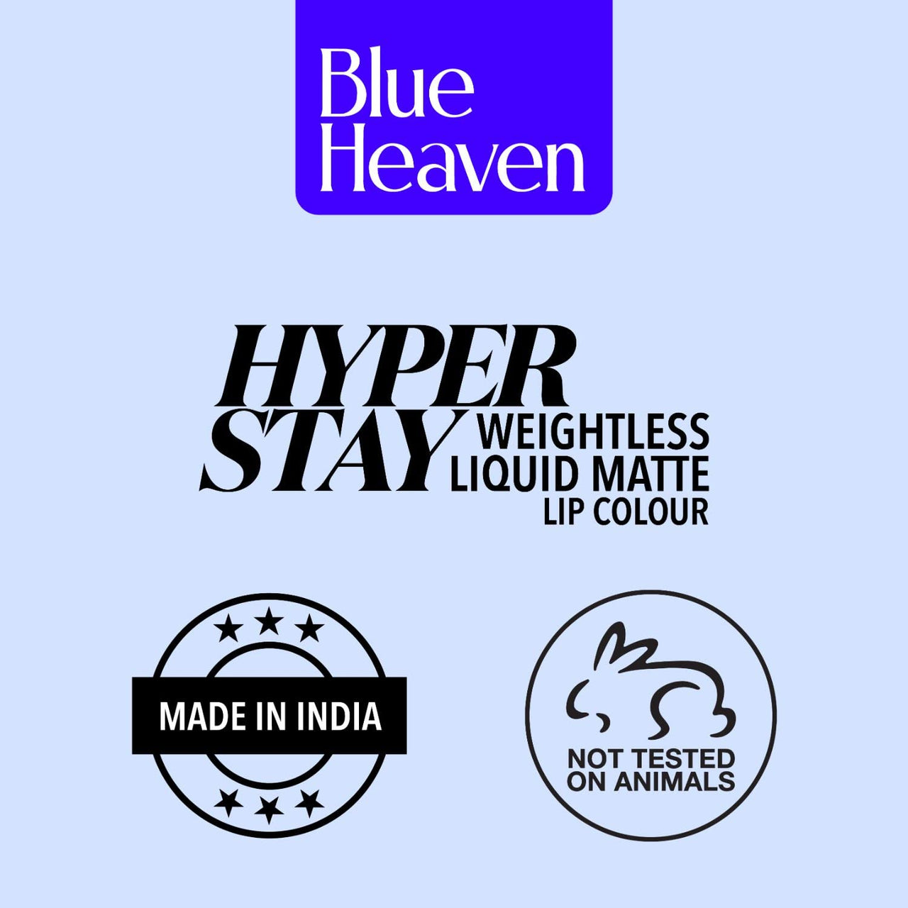 Blue Heaven Hyper Stay Weightless Liquid Matte Lipstick | Long-lasting & Smudge Proof | Non-Transfer Matte Lipstick for Women| Blush Red-10 | 6ml