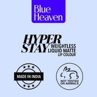 Blue Heaven Hyperstay Liquid Matte Lip Colour Blush Red (Pack of 2)