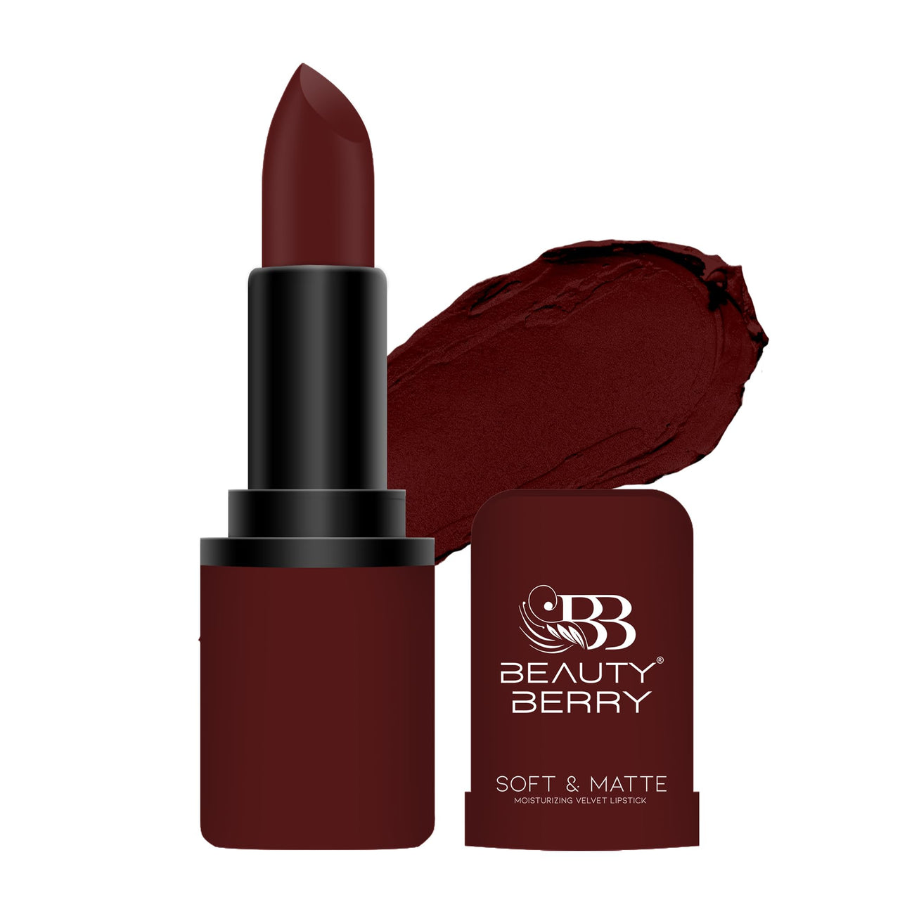 Beauty Berry Soft & Matte Moisturizing Velvet Lipstick For Women - Long-Lasting, Hydrating, High-Pigment Color. (Shade 09)