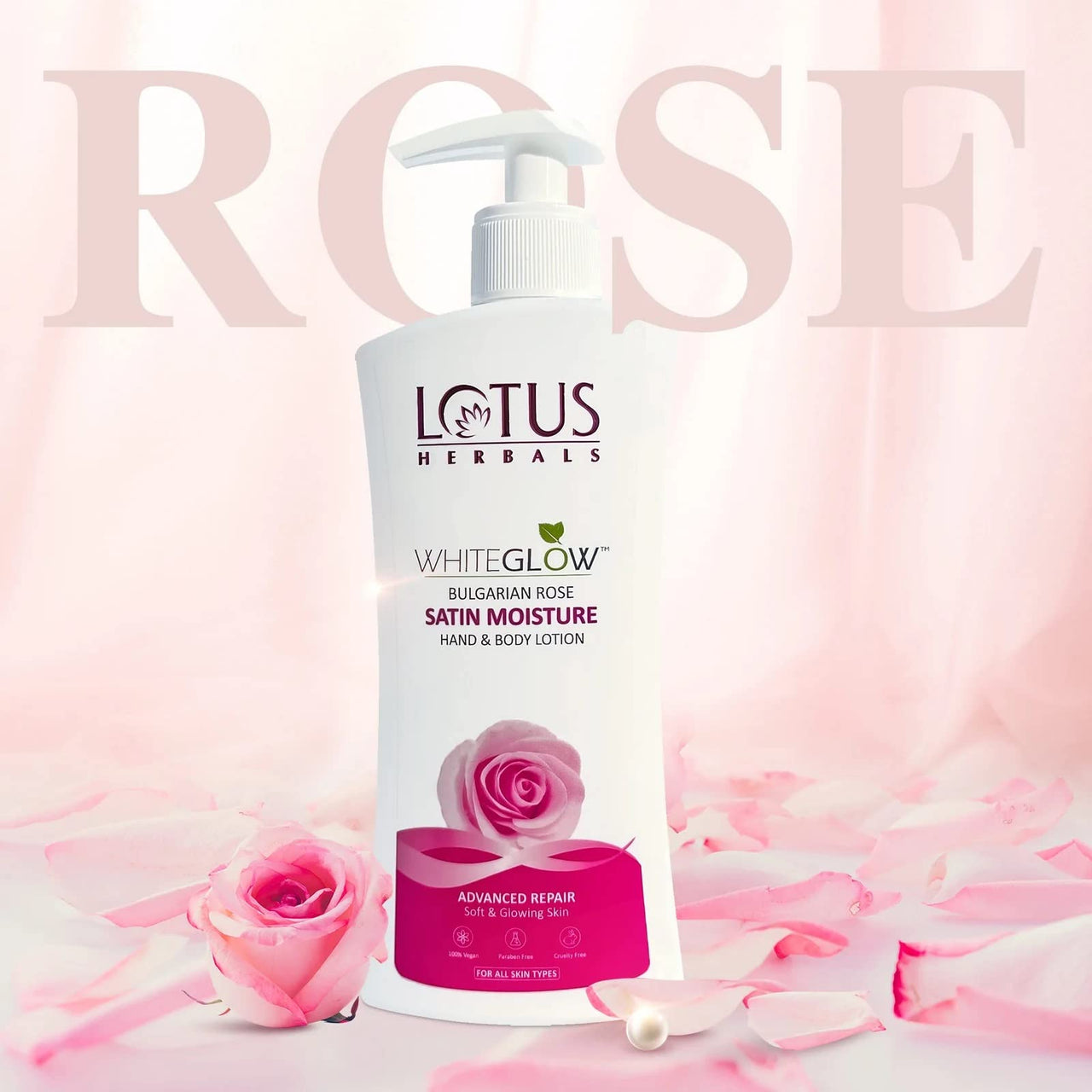 Lotus Herbals WhiteGlow Bulgarian Rose Hand & Bodylotion | Non Greasy | Cools and Refreshes Skin | SPF 20 | For All Skin Types | 270ml