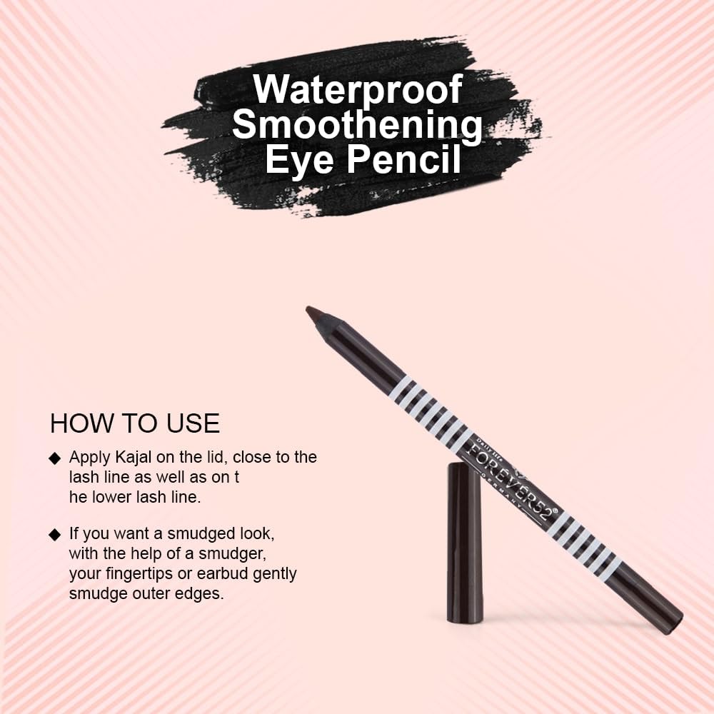Daily Life Forever52 Waterproof Smudgeproof Smoothening Eye Pencil For Long Lasting Eye Makeup, 1.2g Matte Finish F502