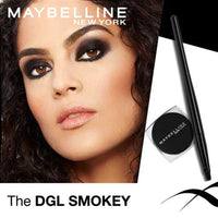 Maybelline New York Eyeliner, Intense Colour, Long-lasting, 36Hr wear, Lasting Drama Gel Eyeliner, Black