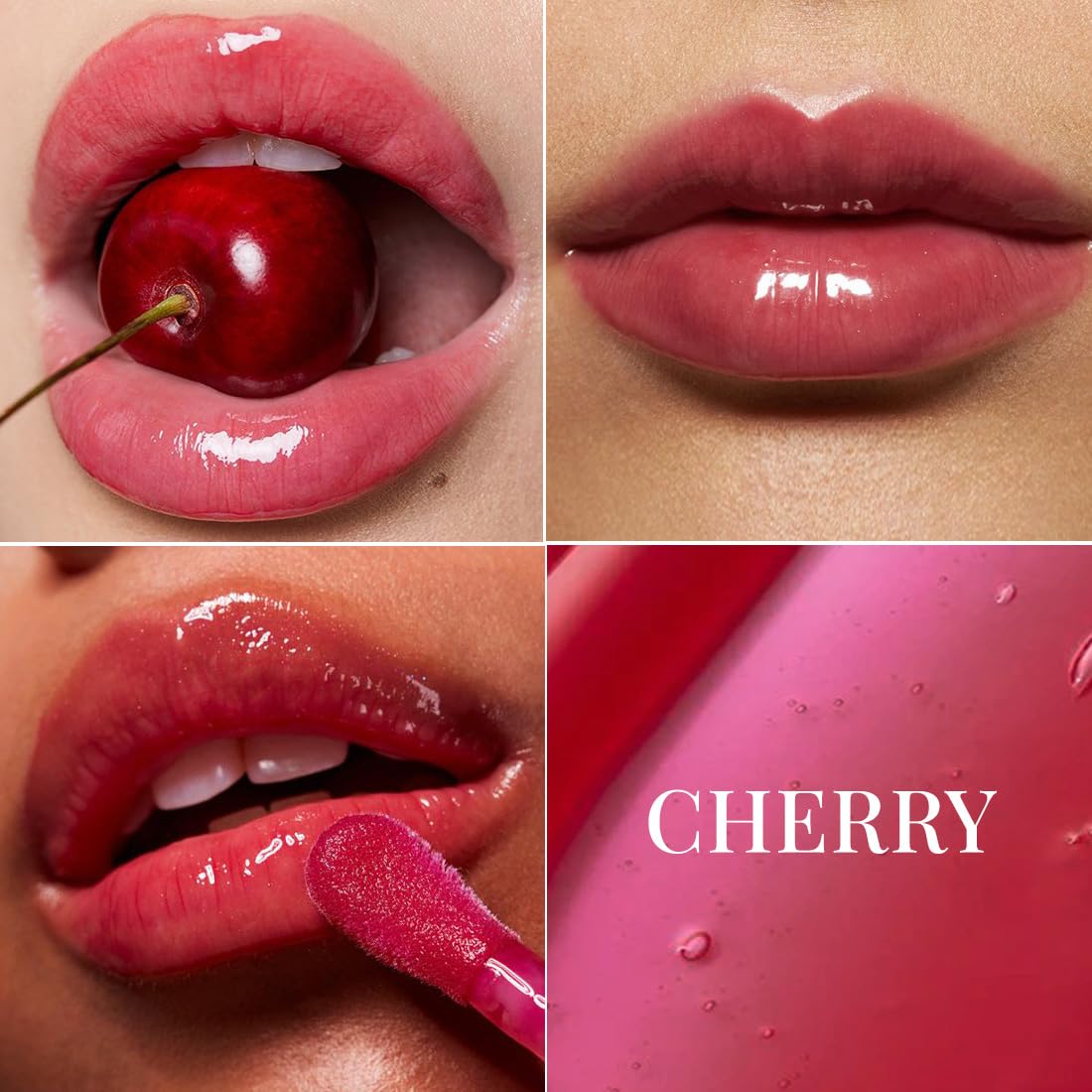 mCaffeine Shades Hydra Gloss Tinted Lip & Cheek Oil | Intense Hydration,Non-sticky & Plumps Lips | Infused with Squalane & Rich Oil Blend | Juicy, Glazed Lips with Natural Tint | Lipstick for Women | 5 ml - Cherry Glaze