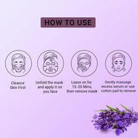 Mancode Lavender Facial Sheet Mask 25ml Promotes Soft and Smooth Skin Firming Cleansing Pore Reducing Brightening and Enhances Daily Glow Korean Sheet Mask for Men Women Sheet Mask Set Combo Pack of 5