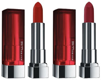Maybelline New York Matte Lipstick, Intense Colour, Moisturised Lips, 677 Noho Amber, 3.9gm & Maybelline New York Matte Lipstick, Intense Colour, Moisturised Lips, 695 Divine Wine, 3.9g