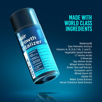 USTRAA Hair Growth Vitalizer 100ml- Set Of 2 – Clinically Tested | Hair Oil With Redensyl, Saw Palmetto, Vitamins, Amino Acids, Keratin, Wheatgerm & Jojoba Oil