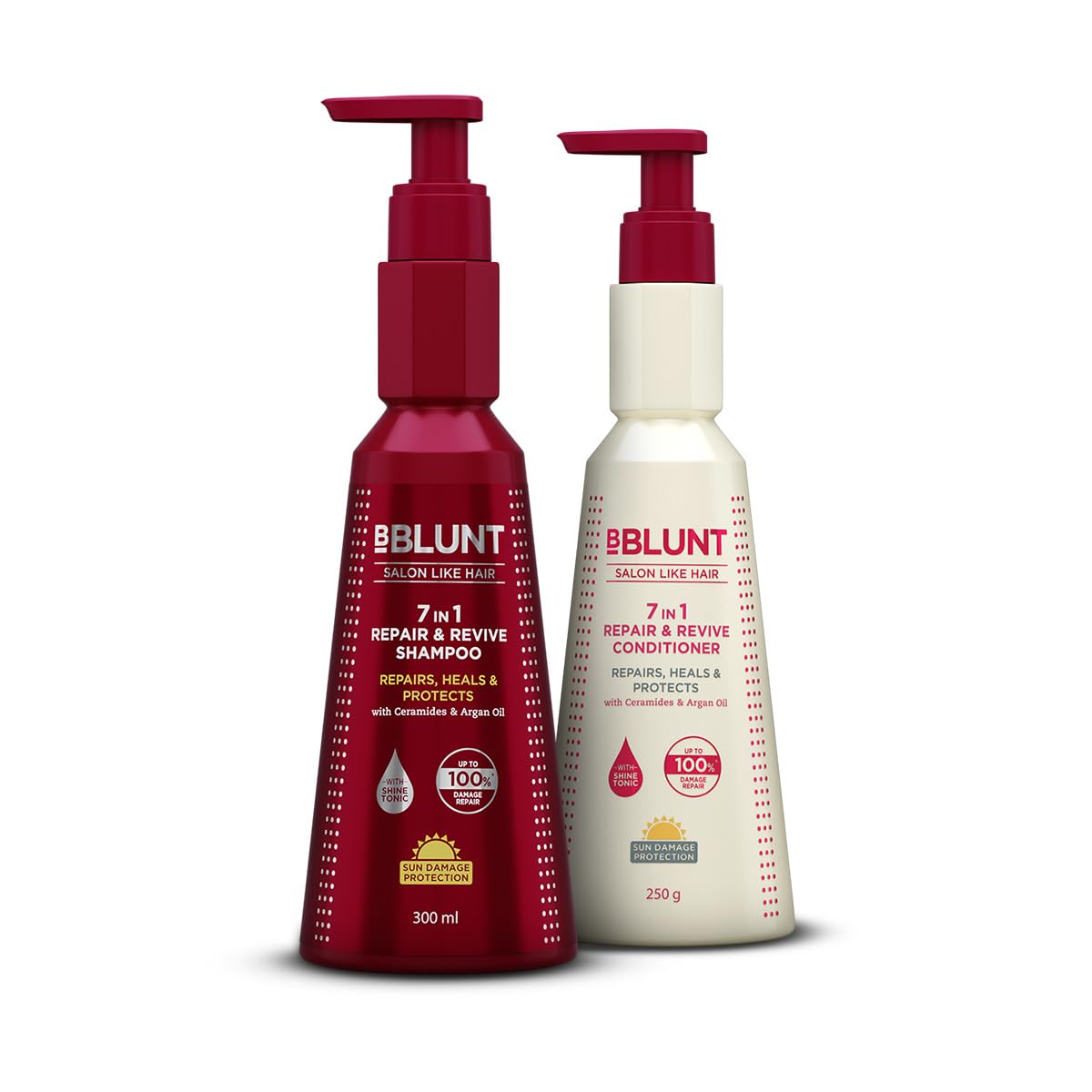 BBlunt 7 in 1 Repair & Revive Duo | Shampoo 300ml and Conditioner 250gm Combo