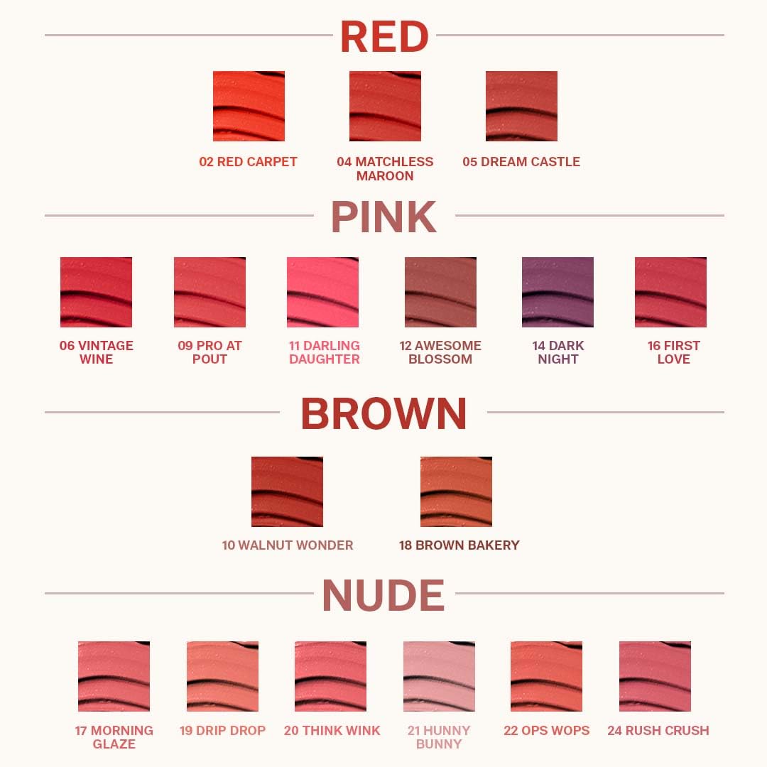 FLiCKA Set and Attack Liquid Matte Lipstick For Women| Transfer Proof, Smudge Proof, Non-Sticky, Creamy Lightweight Lipstick For Women, 14 Dark Night, 7ml