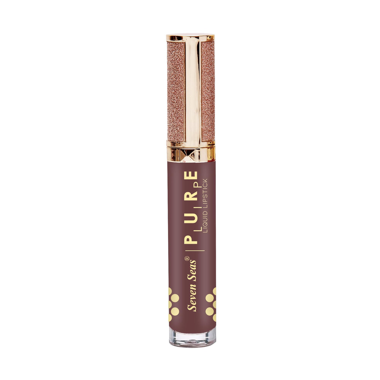 Seven Seas Pure Liquid Lipstick, Matte Finish, Purple (Castro 1, 7ml)