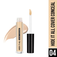 Hilary Rhoda Hide It All Cover Conceal | Conceals Masks, Scars & Dark Circles | High Coverage Concealer | With Shea Butter | Matte Finish | Cruelty-Free & Vegan (Natural - Shade 4, 3.7ml)