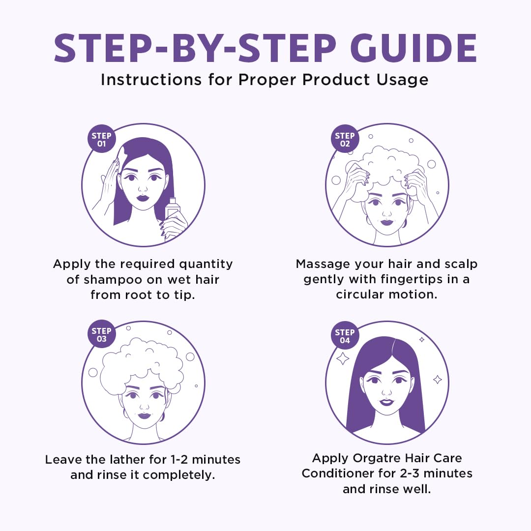 ORGATRE Ultra Smoothing Shampoo - 250ml | Argan Oil, Plant Protein & Ashwagandha | Frizz-Free, Silky Hair | Nourishing Shampoo for Men & Women